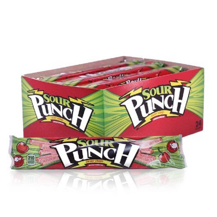 Sour Punch Cherry Straws Sour Candy Online Bulk